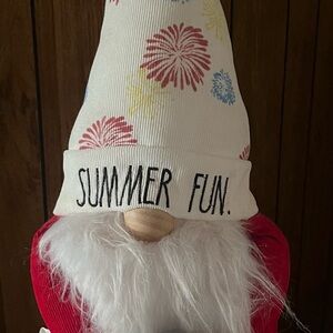 Rae Dunn Summer Fun Gnome with Colorful Hat